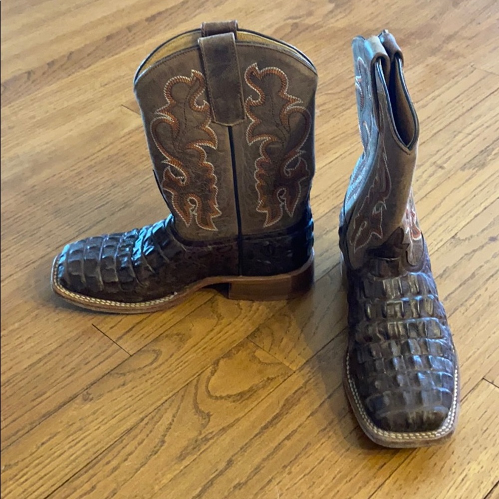 Crocodile youth cowboy/cowgirl boots